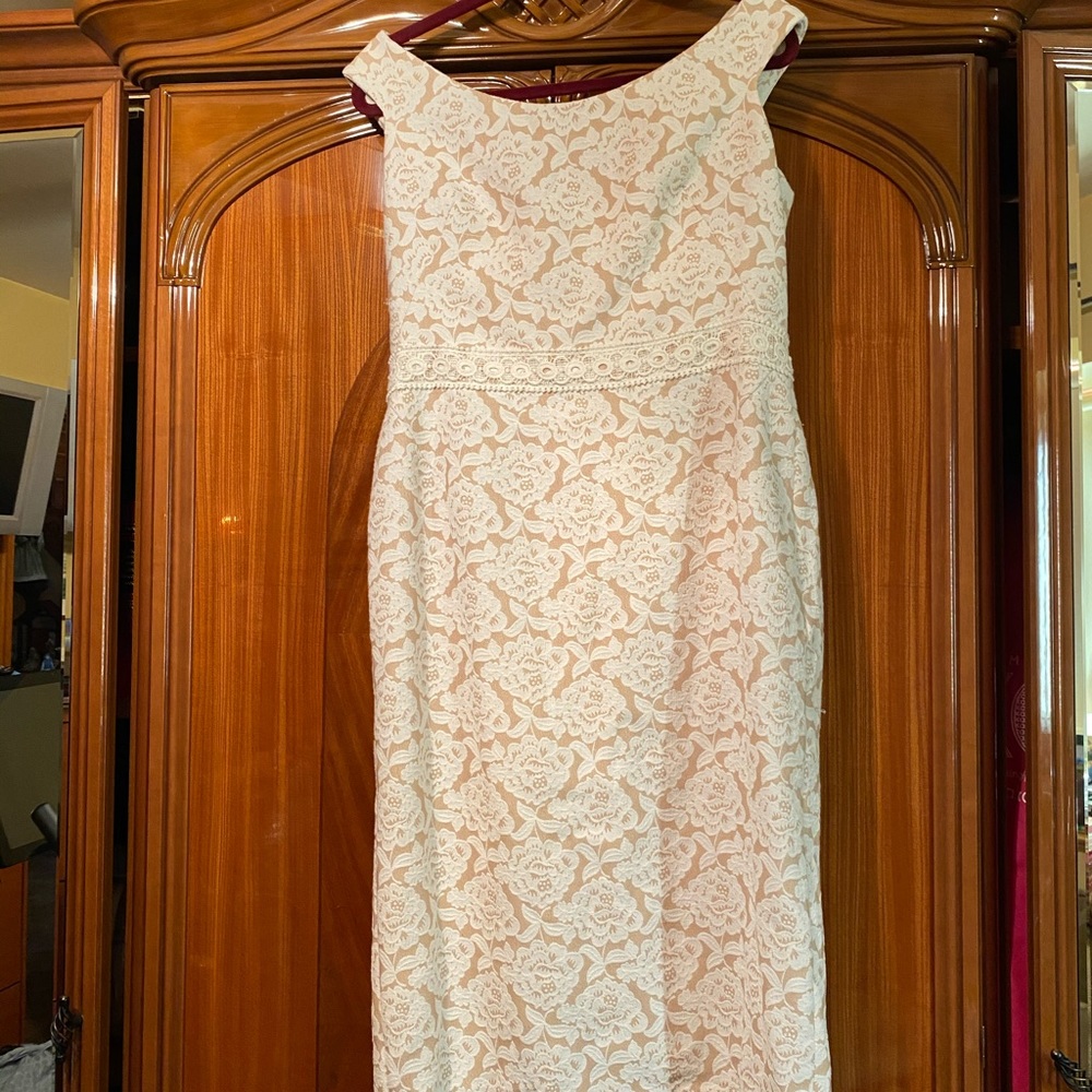 Beautiful cream and white dress